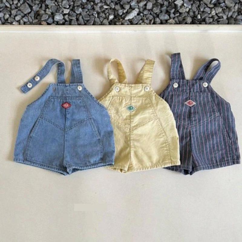 Baby Overall Denim - 2025 ฤดูร้อนเด็กใหม่ DENIM Overalls หญิงกางเกงขาสั้นเด็กกางเกงยีนส์แฟชั่นชายกางเกงขาสั้นเด็กอเนกประสงค์ Jumpsuit