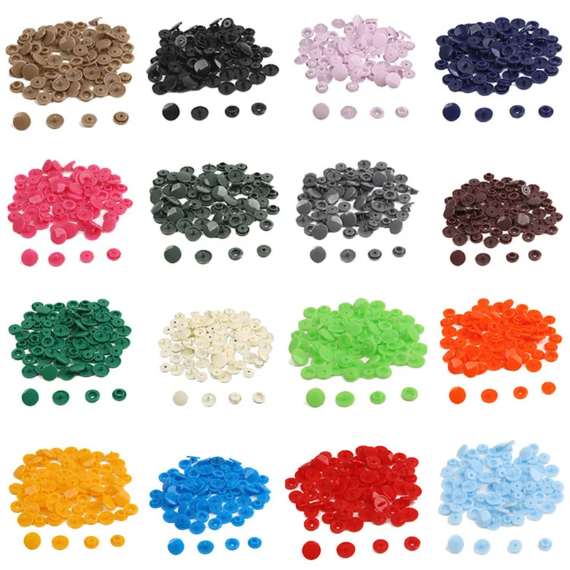 Baby Clothing Used - T5 พลาสติก Snap ปุ่มเรซิ่นหัวเข็มขัดสําหรับเสื้อผ้า DIY เสื้อผ้ากดสตั๊ด