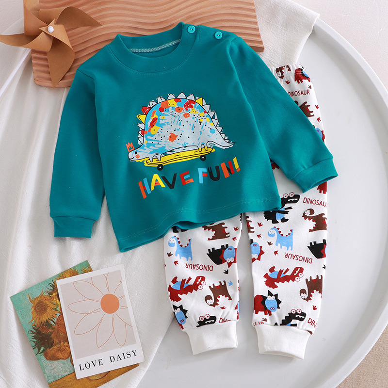 Baby Clothing For Sleep - ชุดนอนฤดูใบไม้ร่วงสำหรับเด็กผู้หญิงเด็กผู้ชายเสื้อแขนยาว + กางเกงชุดเสื้อผ้าแฟชั่นใส่อยู่บ้านชุดนอนเด็กทารก