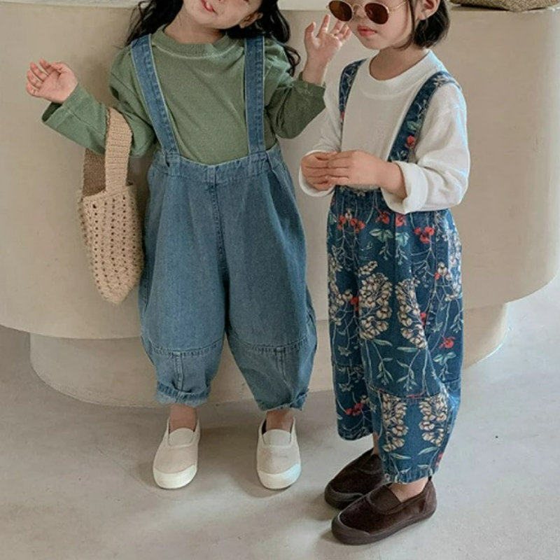 Baby Overall Denim - 2025 ฤดูร้อนเด็กชายและเด็กหญิง DENIM Overalls Suspenders Jumpsuit