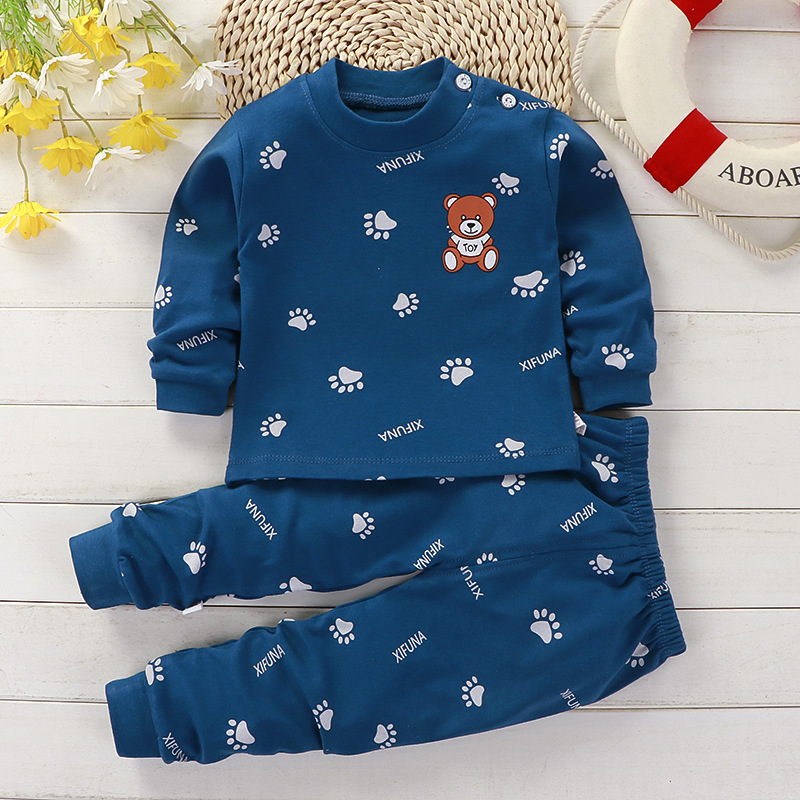 Baby Clothing For Sleep - ฤดูใบไม้ร่วงชุดนอนชุดนอนสําหรับเด็กผู้หญิงเสื้อแขนยาว + กางเกงชุดแฟชั่นเสื้อผ้าเด็กทารก Sleep เครื่องแต่งกาย