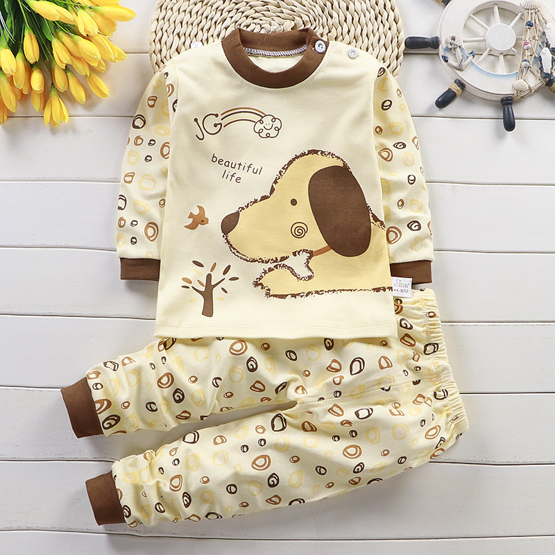 Baby Clothing For Sleep - ชุดนอนฤดูใบไม้ร่วงสำหรับเด็กผู้หญิงเด็กผู้ชายเสื้อแขนยาว + กางเกงชุดเสื้อผ้าแฟชั่นใส่อยู่บ้านชุดนอนเด็กทารก