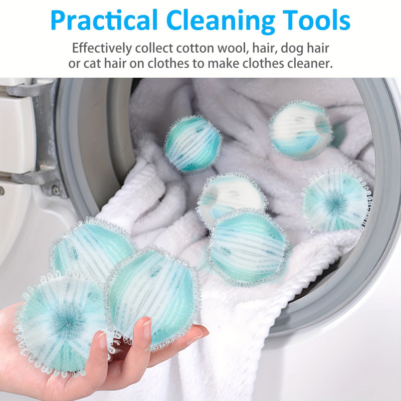 Baby Clothing Storage - 5-Pack สัตว์เลี้ยงกําจัดขนลูกบอล-ซักรีด Lint Catchers สําหรับสุนัข/แมวขนสัตว์บนเสื้อผ้า, เครื่องนอนและห้องน้ํา,