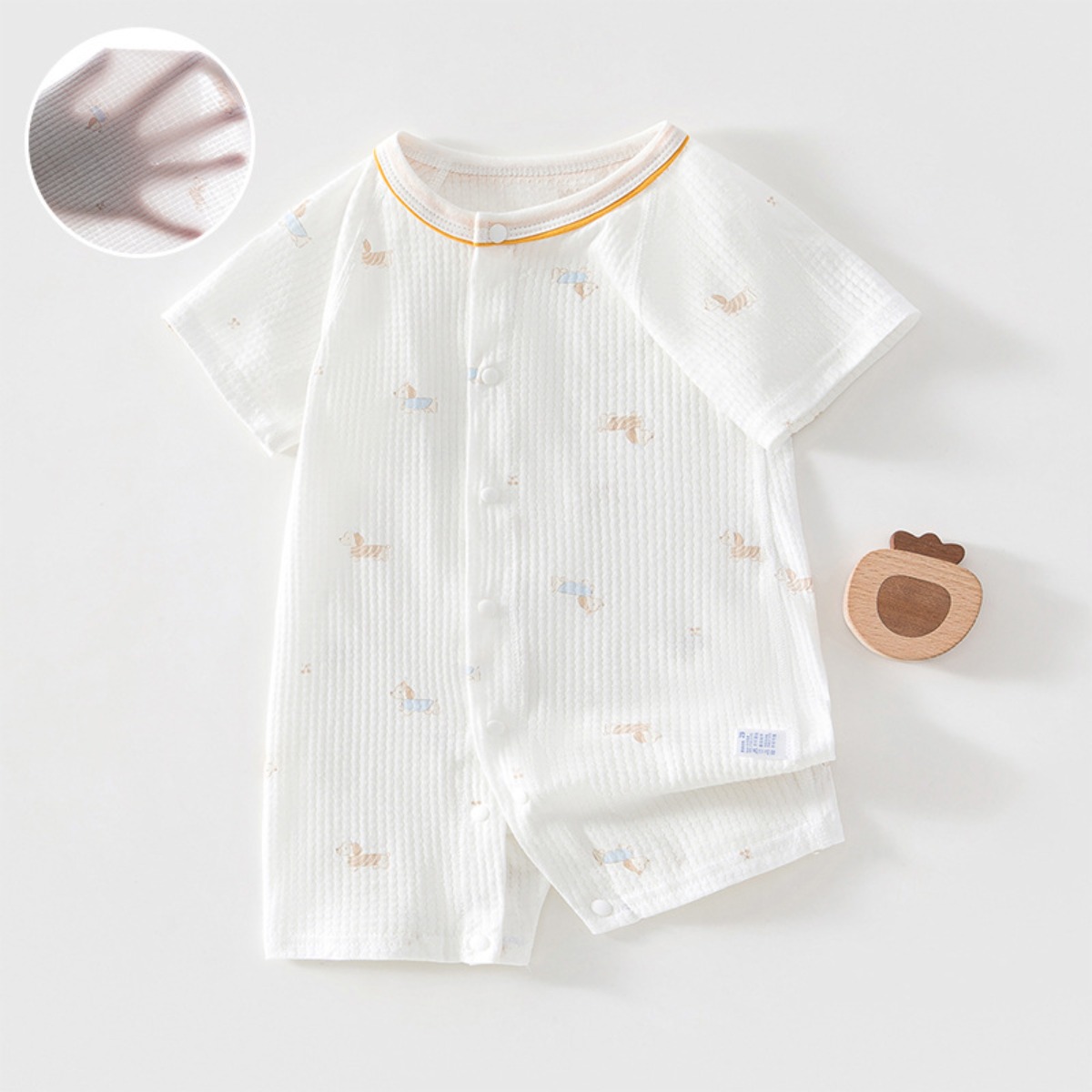 Romper Onesie Baby - 2026 เบ๊บ ซัมเมอร์ ไลท์เวท ชุดบอดี้สูทแขนสั้น 0-18M