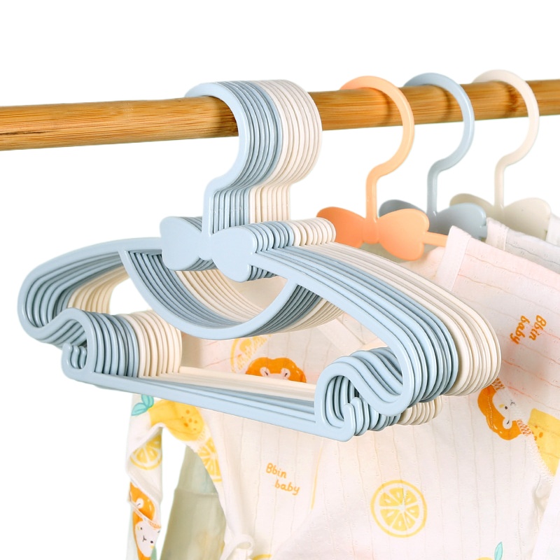 Baby Clothing Storage - 5-50Pcs ไม้แขวนเสื้อเด็กพลาสติกเสื้อผ้าเด็กแขวนสําหรับเนอสเซอรี่เด็กแขวนเด็กวัยหัดเดินทารกแบบพกพา Coats Home Rack