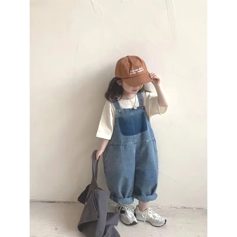 ชุดจั๊มสูทยีนส์เด็กแบบยูนิเซ็ก - Baby Overall Denim บทวิจารณ์และราคา