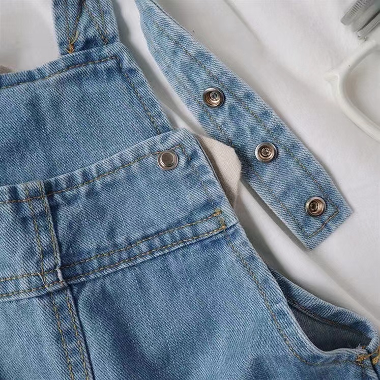 ชุดเอี๊ยมเดนิมสำหรับเด็กผู้ชาย - Baby Overall Denim บทวิจารณ์และราคา