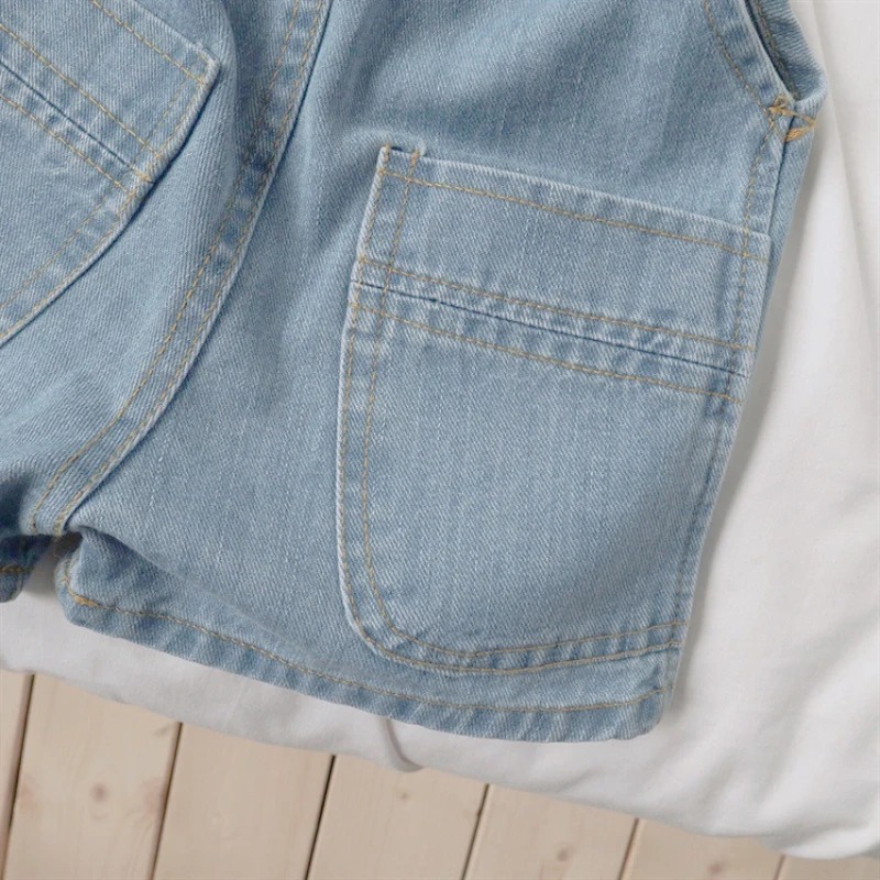 ชุดเอี๊ยมเดนิมสำหรับเด็กผู้ชาย - Baby Overall Denim บทวิจารณ์และราคา