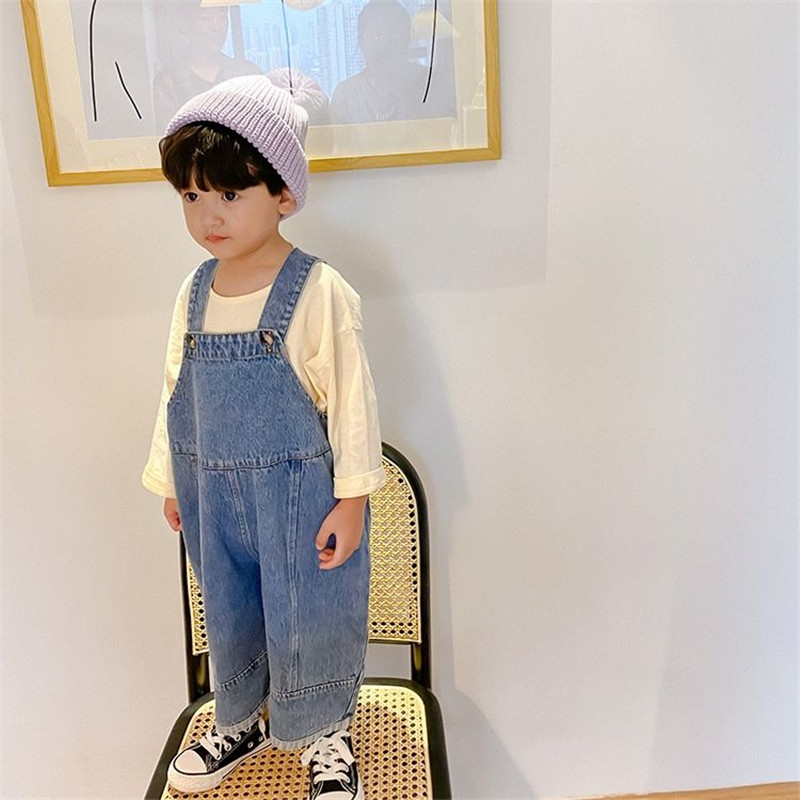 กางเกงขากว้างทรงหลวมสำหรับเด็ก - Baby Overall Denim บทวิจารณ์และราคา