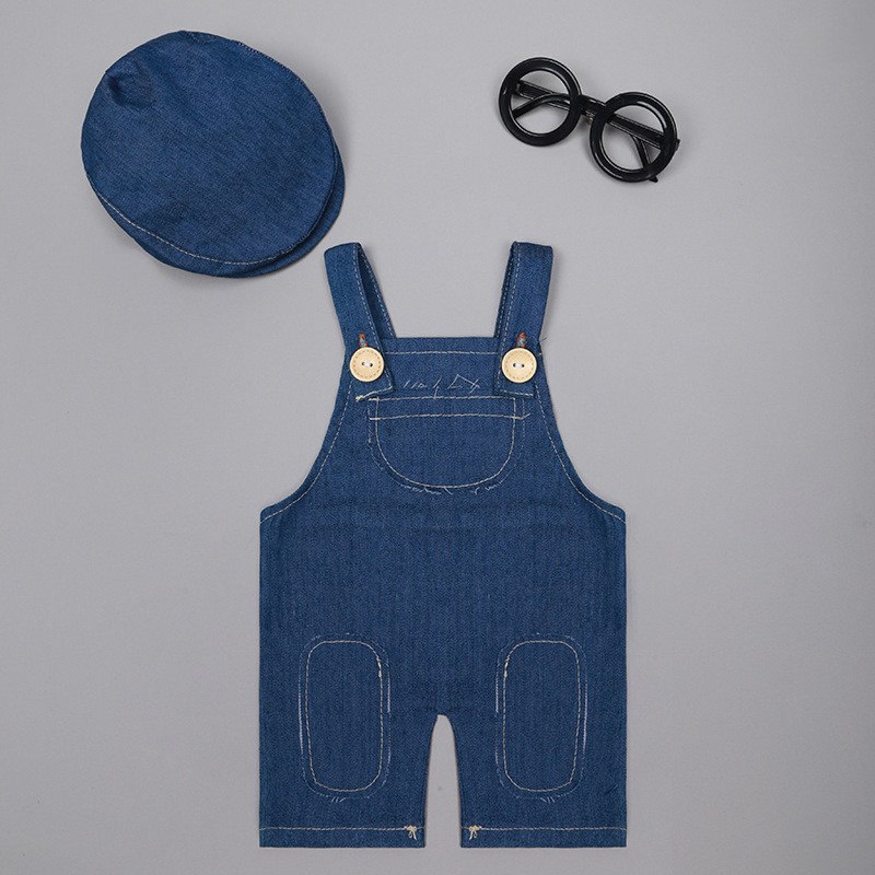 ❤️ ชุดถ่ายภาพเด็กแรกเกิด ชุดเอ - Baby Overall Denim บทวิจารณ์และราคา