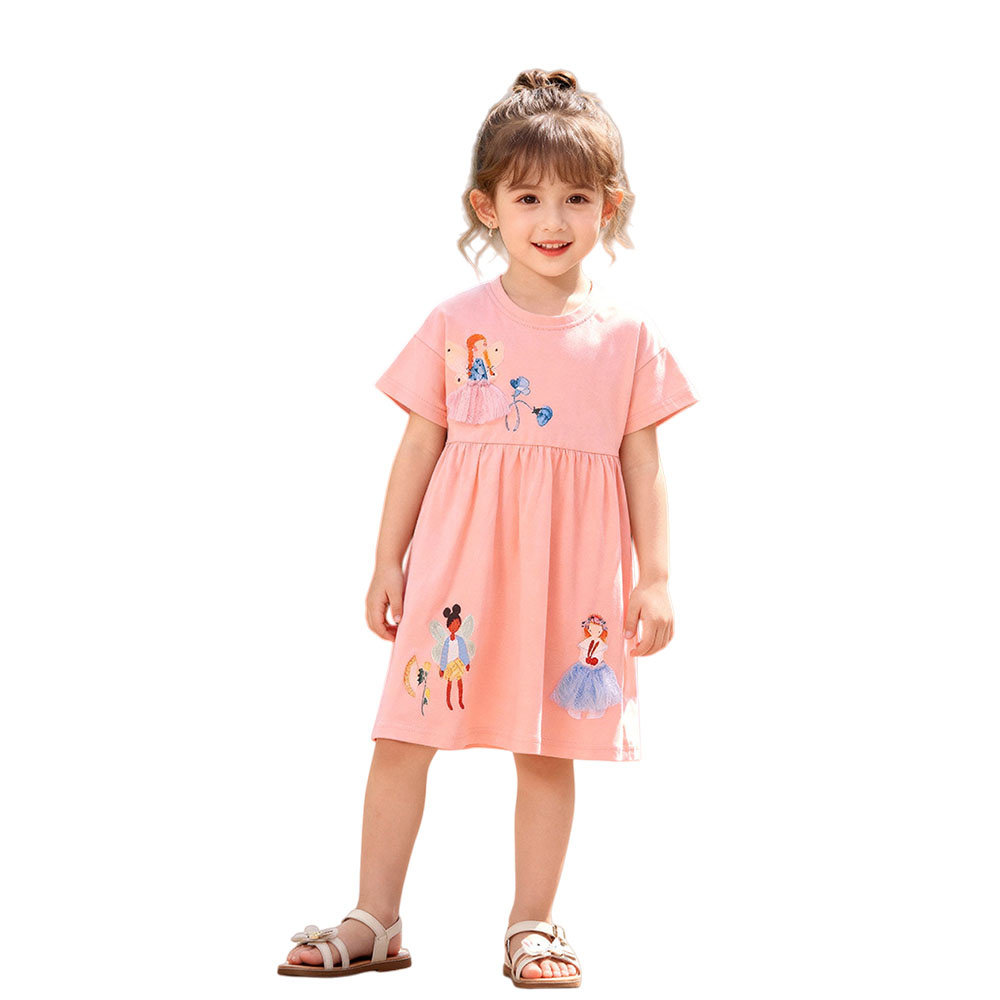 ชุดเดรสแขนสั้นสำหรับเด็กผู้หญิ - Baby Clothing Drawing บทวิจารณ์และราคา