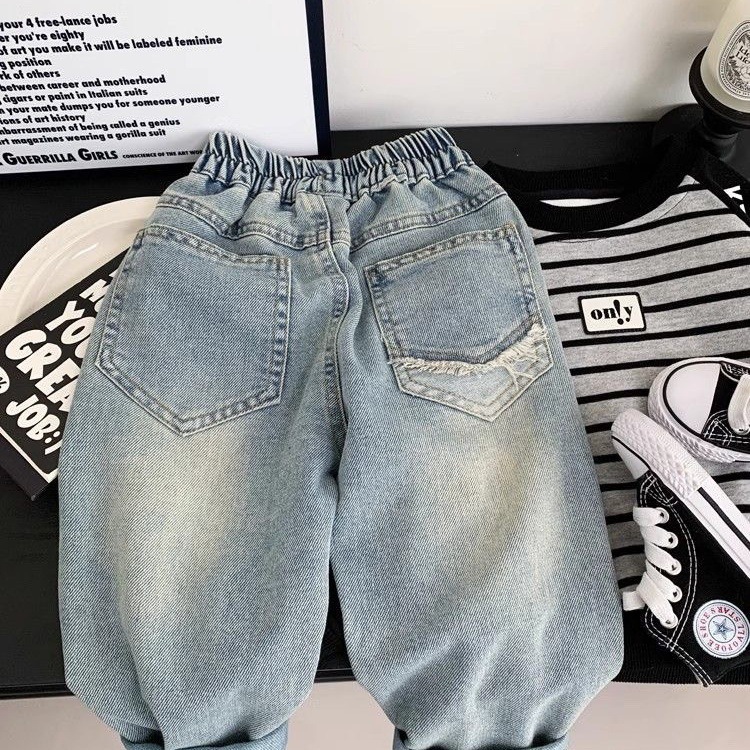 กางเกงยีนส์เดนิมลายกราฟฟิตี้ทร - Baby Clothing Drawing บทวิจารณ์และราคา
