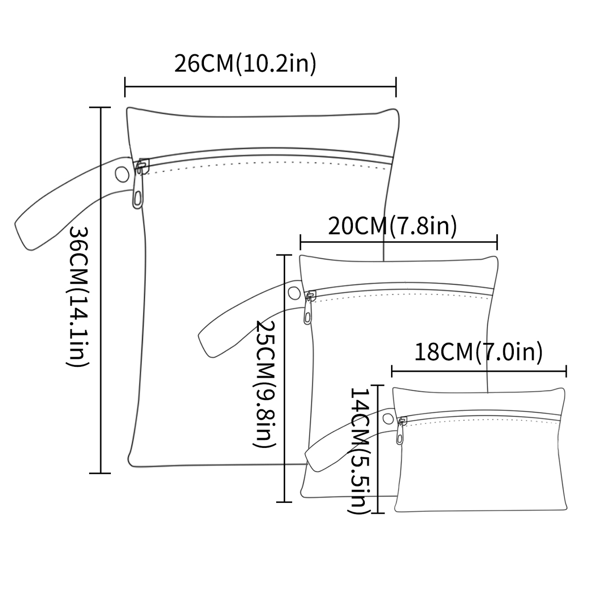 3 ชิ้น/วินาทีขนาดกันน้ํากระเป๋ - Baby Clothing Storage บทวิจารณ์และราคา