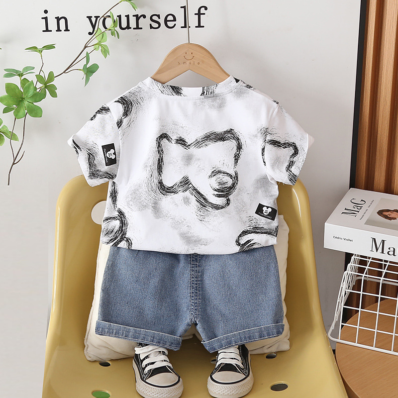 ชุดเด็กผู้ชายวัยเตาะแตะ ชุดฤดู - Baby Clothing Drawing บทวิจารณ์และราคา