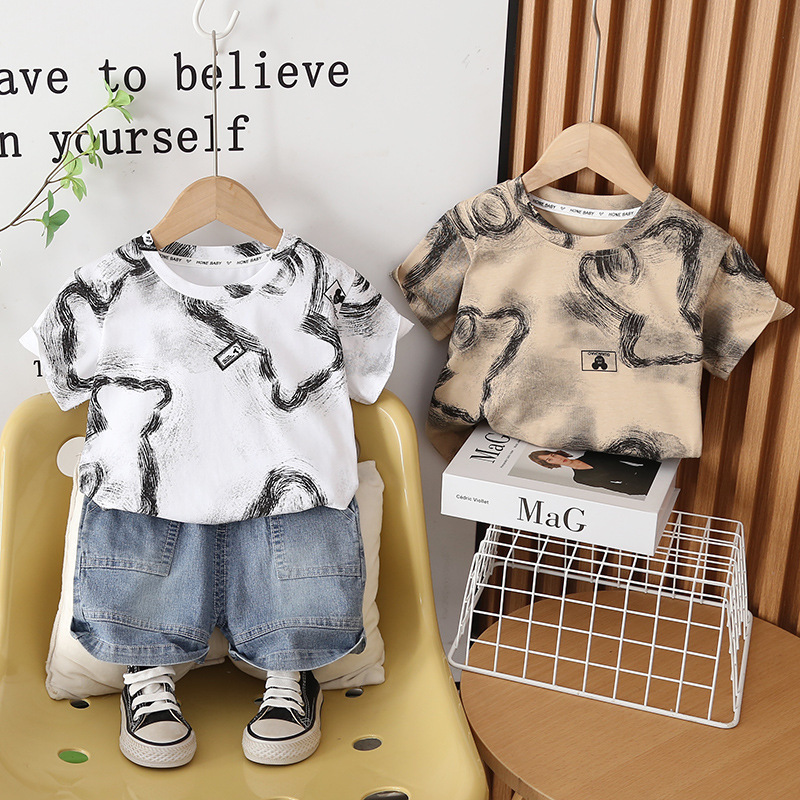 ชุดเด็กผู้ชายวัยเตาะแตะ ชุดฤดู - Baby Clothing Drawing บทวิจารณ์และราคา