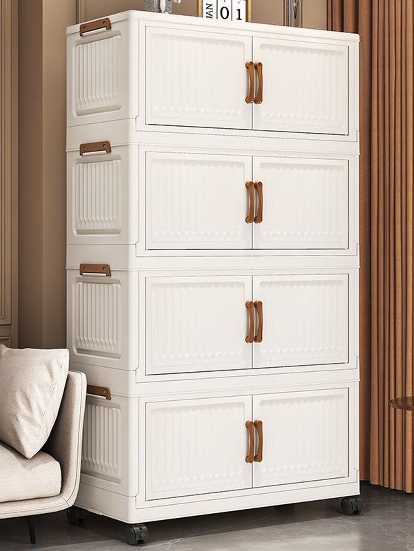 ตู้เสื้อผ้าเด็กพลาสติกแบบพับได - Baby Clothing Storage บทวิจารณ์และราคา