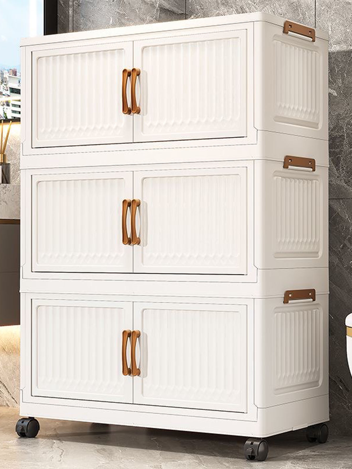 ตู้เสื้อผ้าเด็กพลาสติกแบบพับได - Baby Clothing Storage บทวิจารณ์และราคา