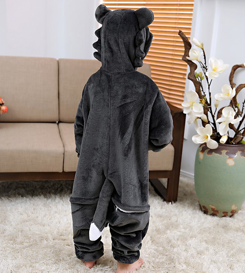 เด็กสีเทาหมาป่าหมีแพนด้าคอสเพล - Romper Onesie Baby บทวิจารณ์และราคา