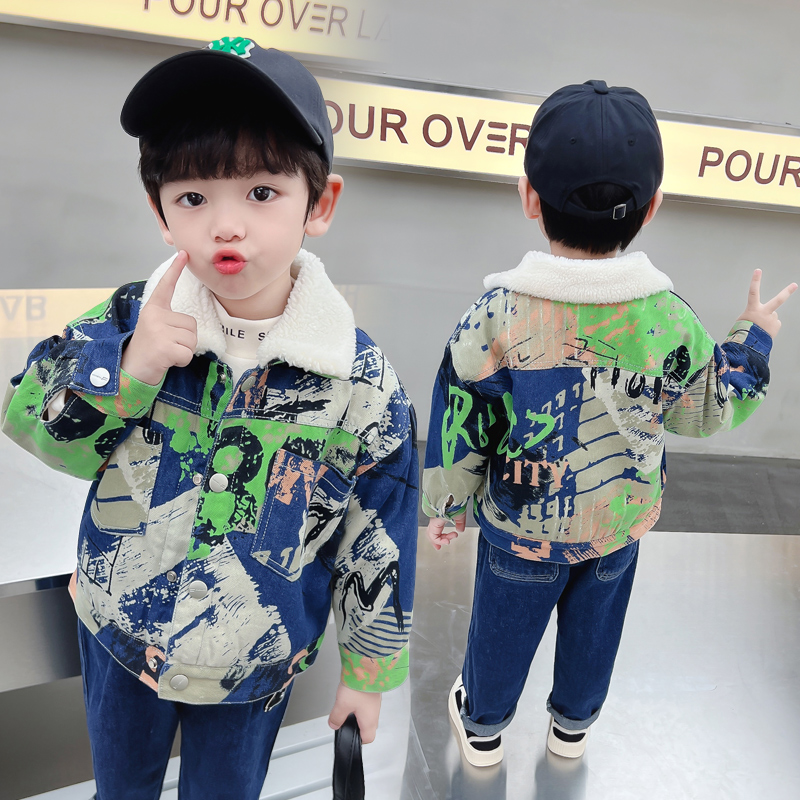 เสื้อแจ็คเก็ตเดนิมเด็กอุ่นสบาย - Baby Clothing Drawing บทวิจารณ์และราคา
