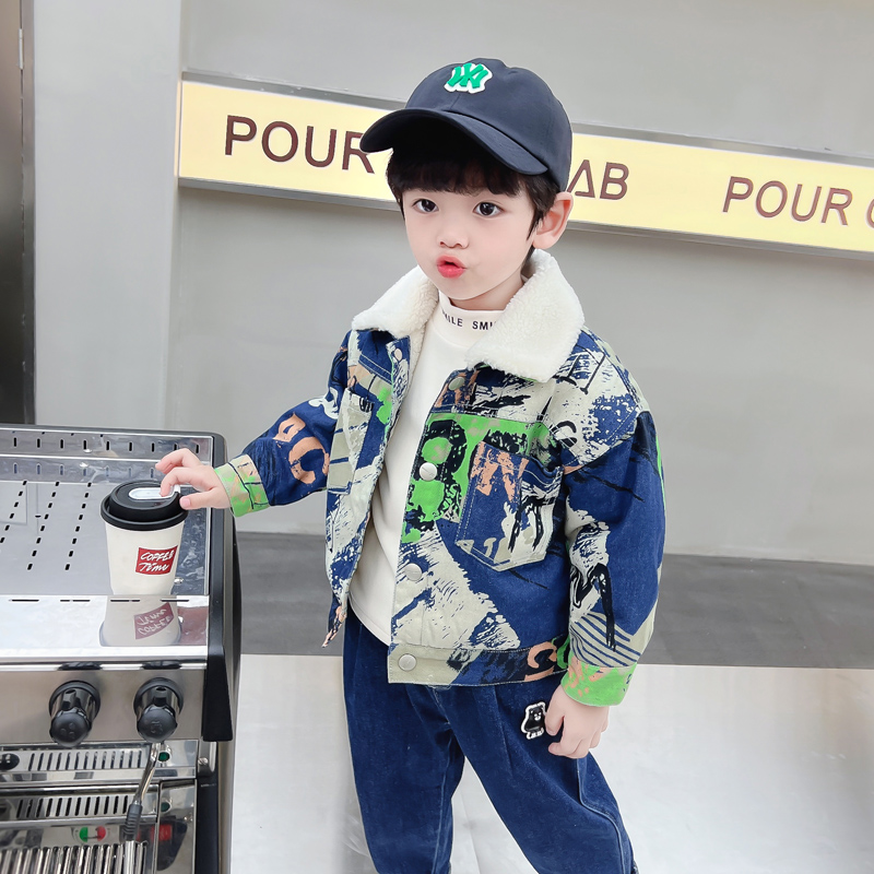 เสื้อแจ็คเก็ตเดนิมเด็กอุ่นสบาย - Baby Clothing Drawing บทวิจารณ์และราคา