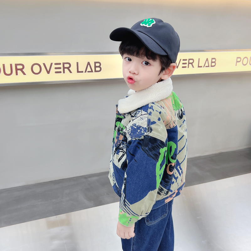 เสื้อแจ็คเก็ตเดนิมเด็กอุ่นสบาย - Baby Clothing Drawing บทวิจารณ์และราคา