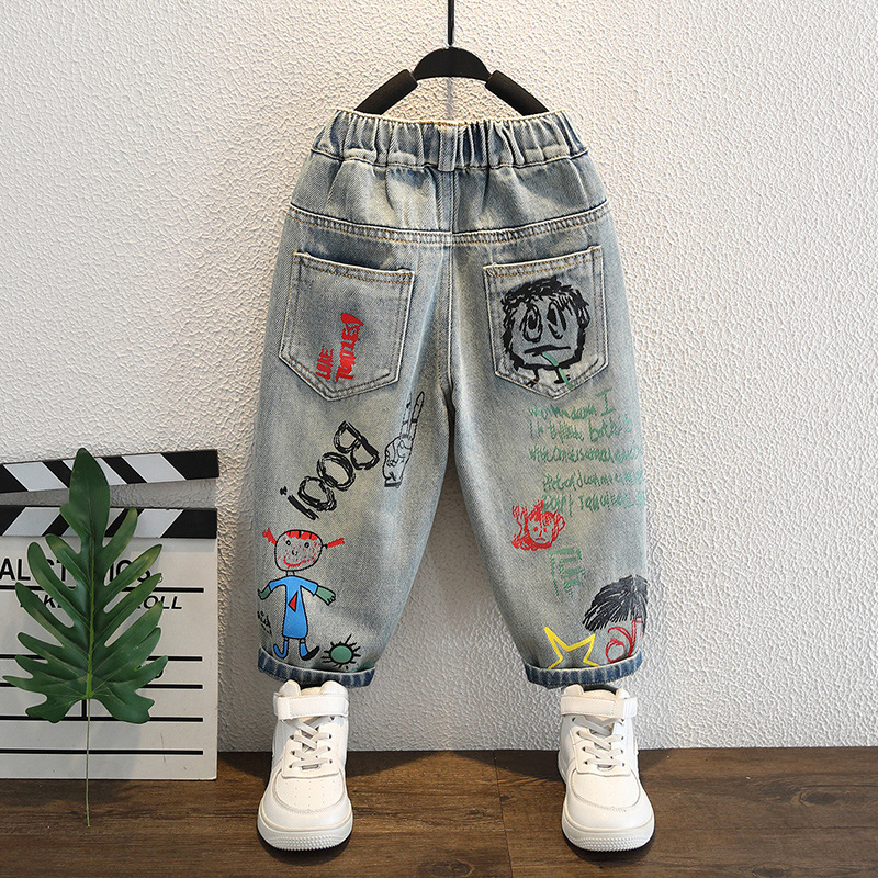 กางเกงยีนส์เด็กผู้ชายสำหรับเด็ - Baby Clothing Drawing บทวิจารณ์และราคา