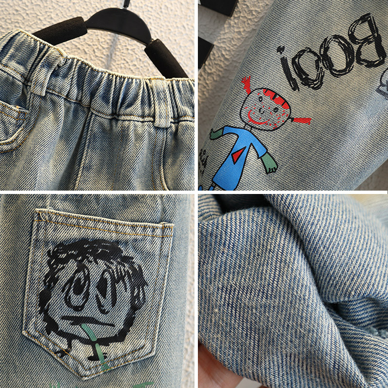 กางเกงยีนส์เด็กผู้ชายสำหรับเด็ - Baby Clothing Drawing บทวิจารณ์และราคา