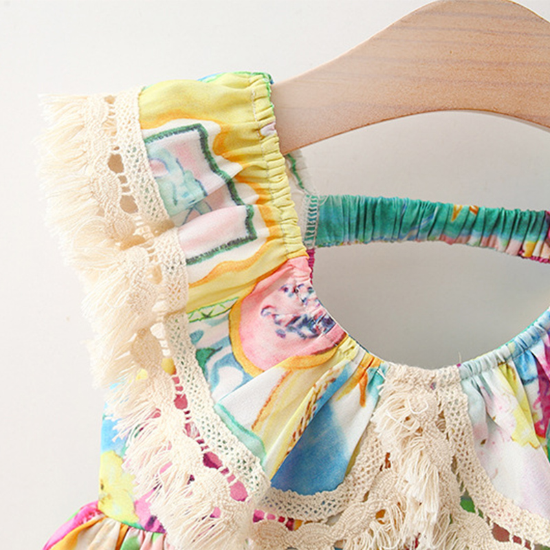 ฤดูร้อนชุดเด็กผู้หญิงลายกราฟฟิ - Baby Clothing Drawing บทวิจารณ์และราคา
